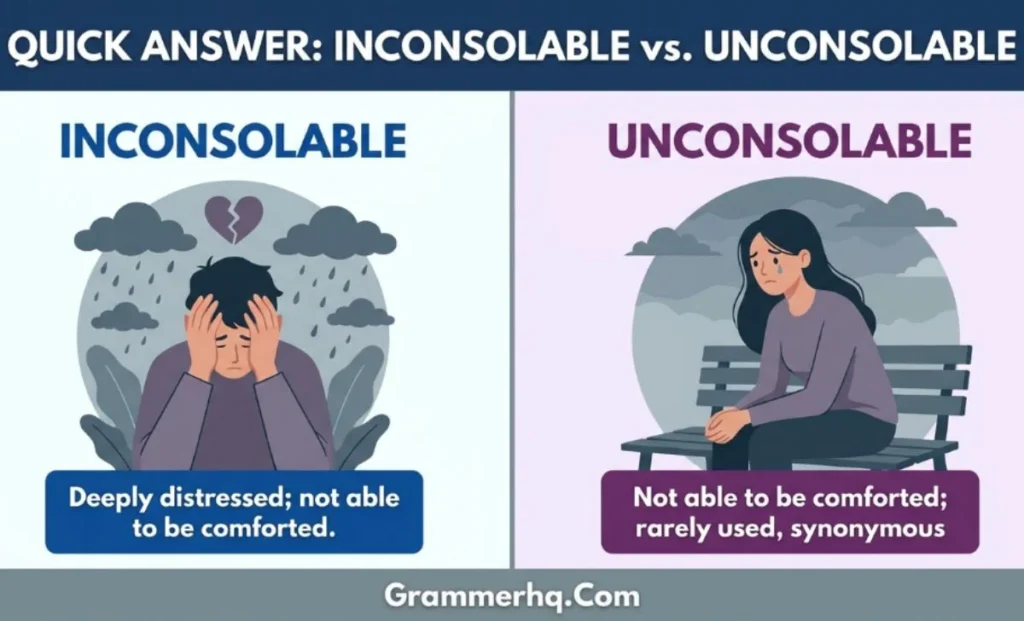Quick Answer Inconsolable vs Unconsolable