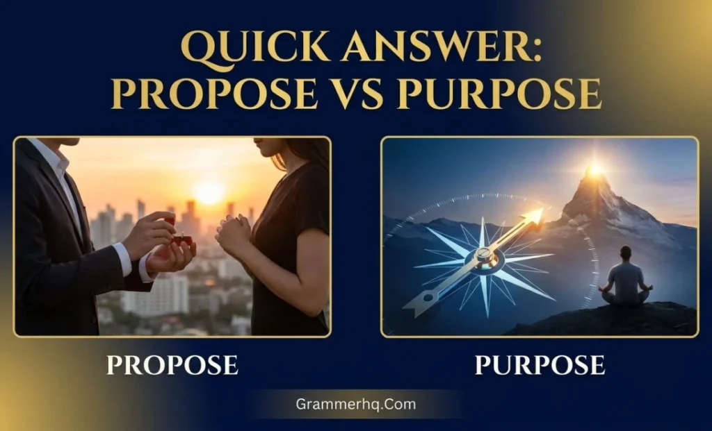 Quick Answer Propose vs Purpose
