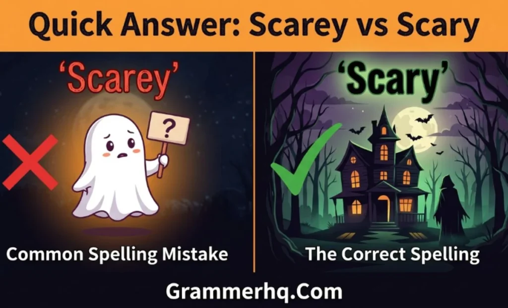 Quick Answer  Scarey vs Scary