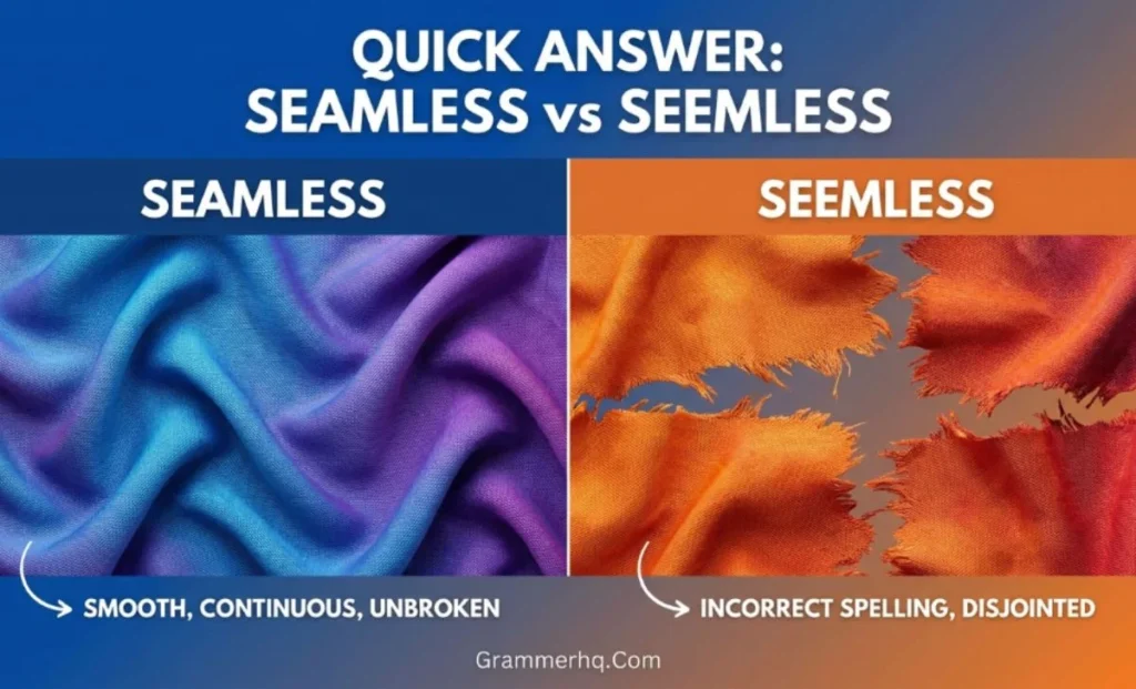 Quick Answer Seamless vs Seemless