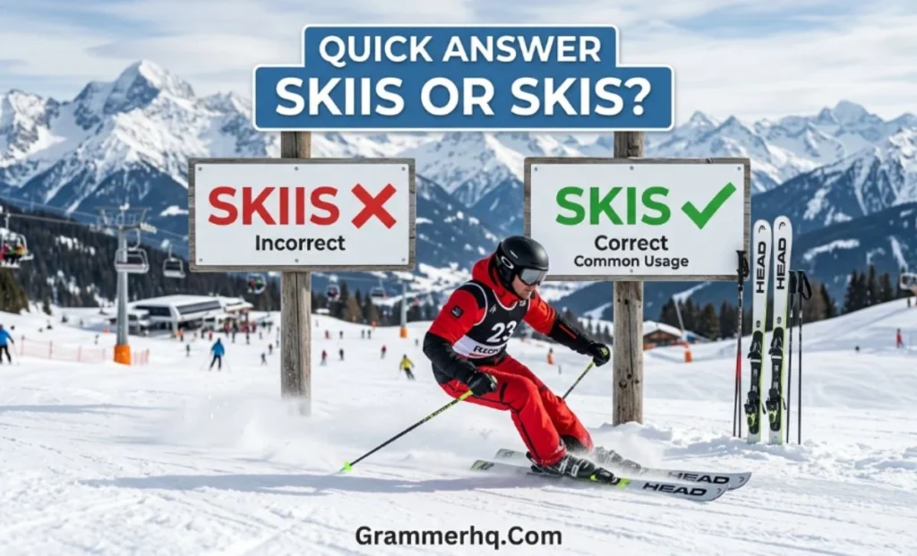 Quick Answer Skiis or Skis