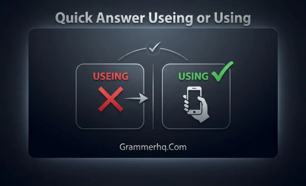 Quick Answer Useing or Using