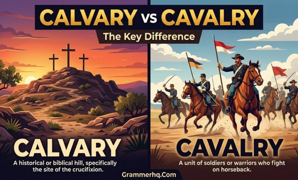 Calvary vs Cavalry: The Key Difference