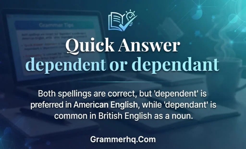  Quick Answer dependent or dependant