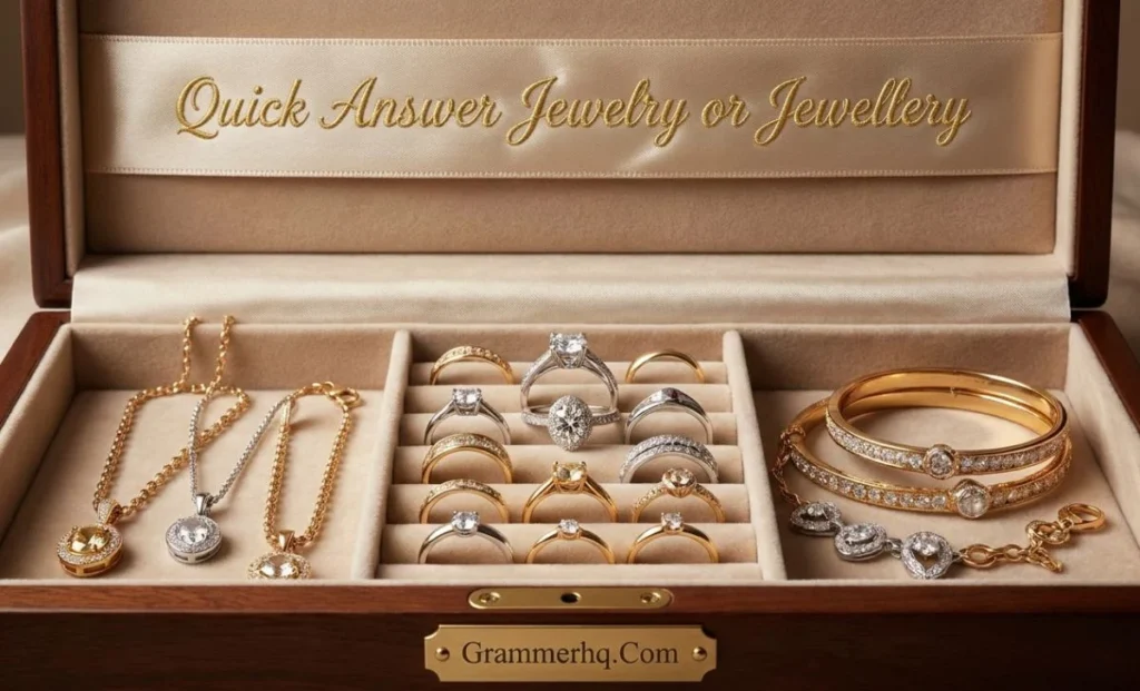 Quick Answer Jewelry or Jewellery