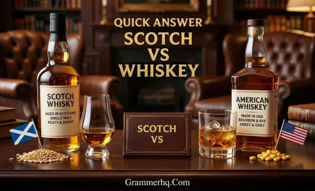 Quick Answer  Scotch vs Whiskey