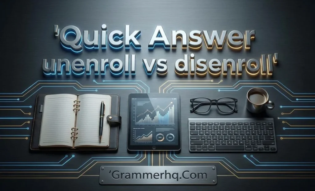 Quick Answer unenroll vs disenroll