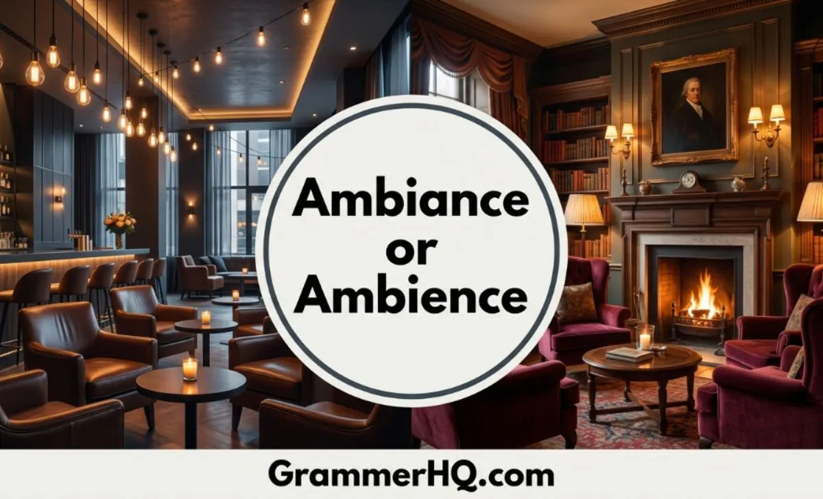 Ambiance or Ambience