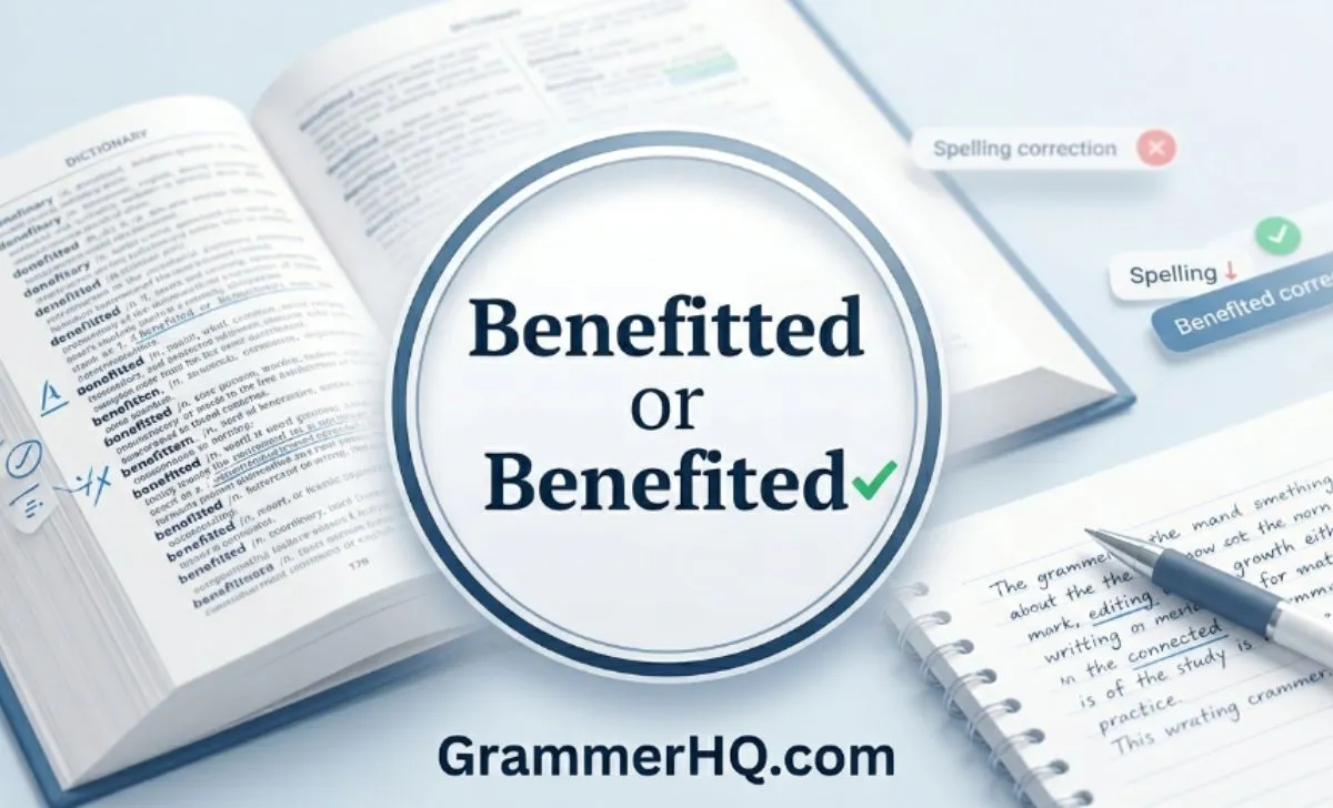 benefitted or benefited