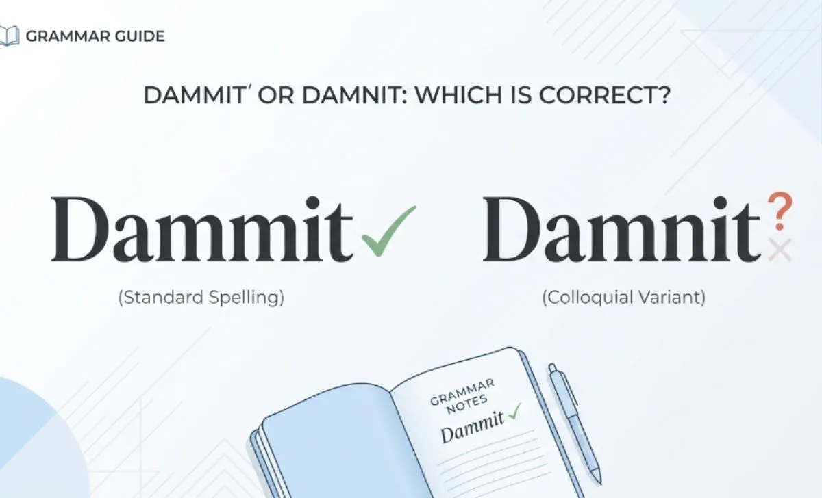 Dammit or Damnit