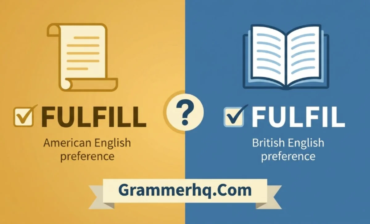 Fulfill or Fulfil