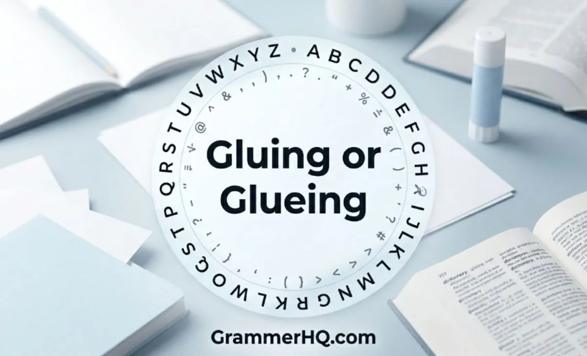 Gluing or Glueing