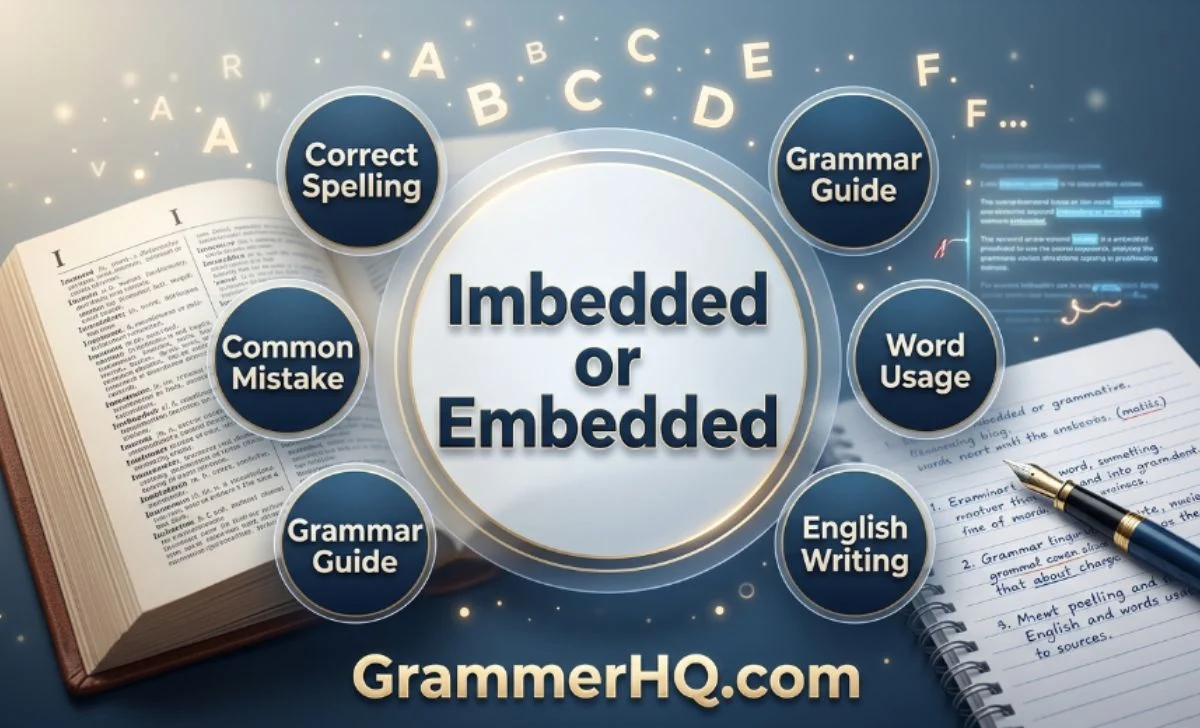 Imbedded or Embedded