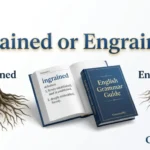 Ingrained or Engrained
