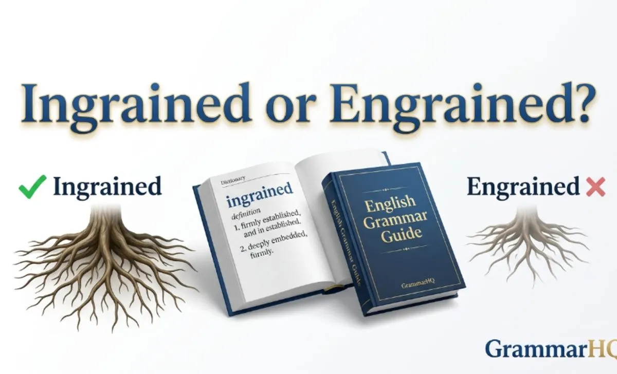 Ingrained or Engrained