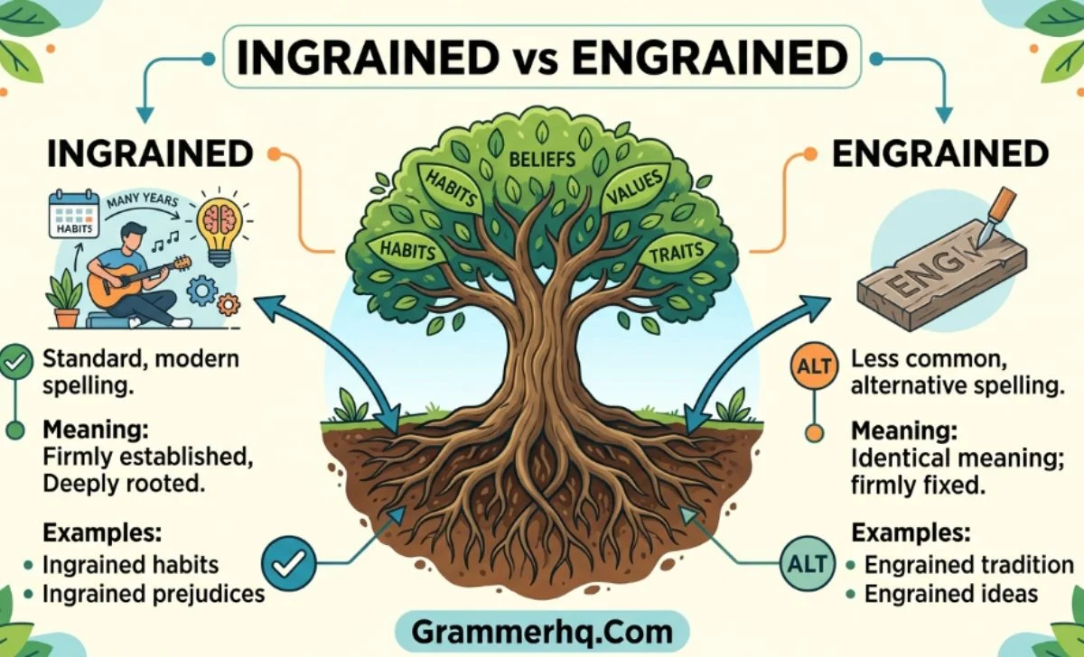 Ingrained vs Engrained