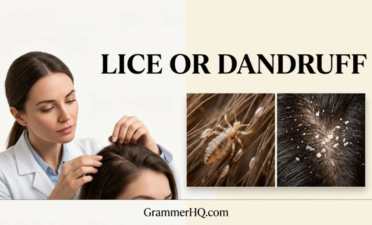 Lice or Dandruff