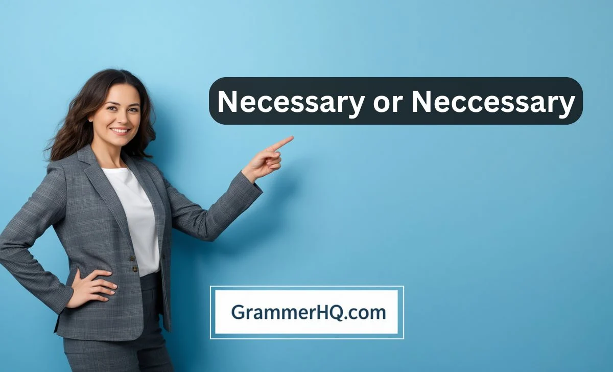 Necessary or Neccessary