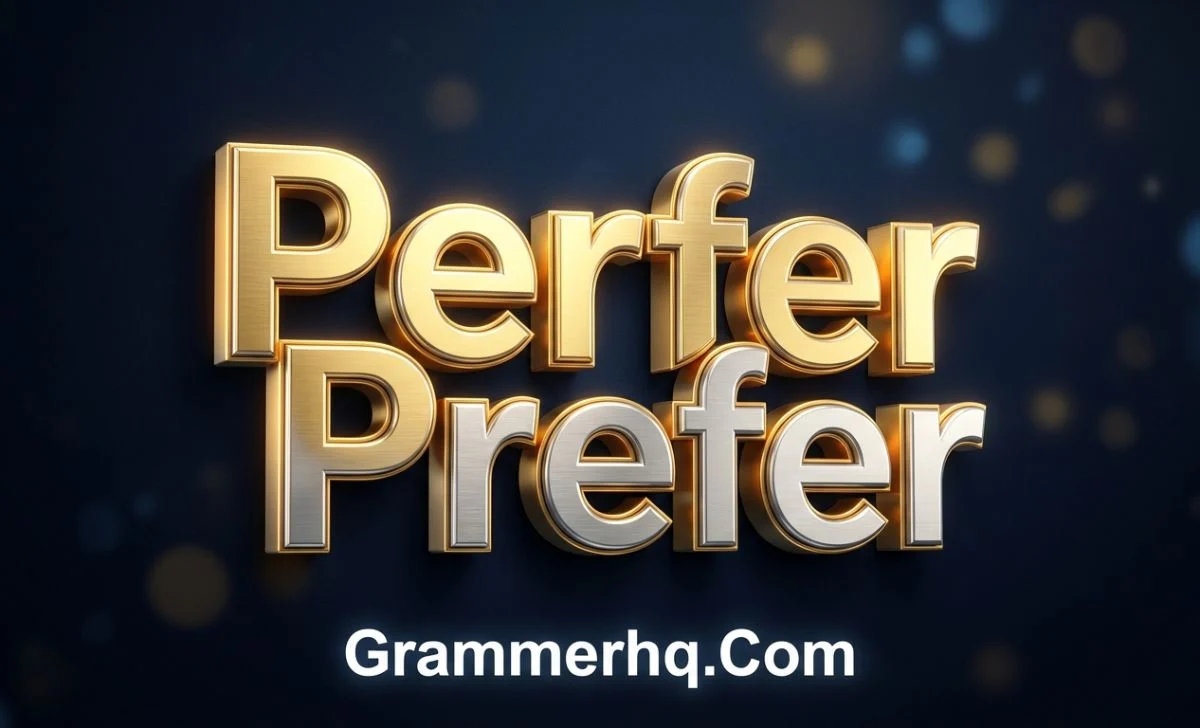 Perfer or Prefer