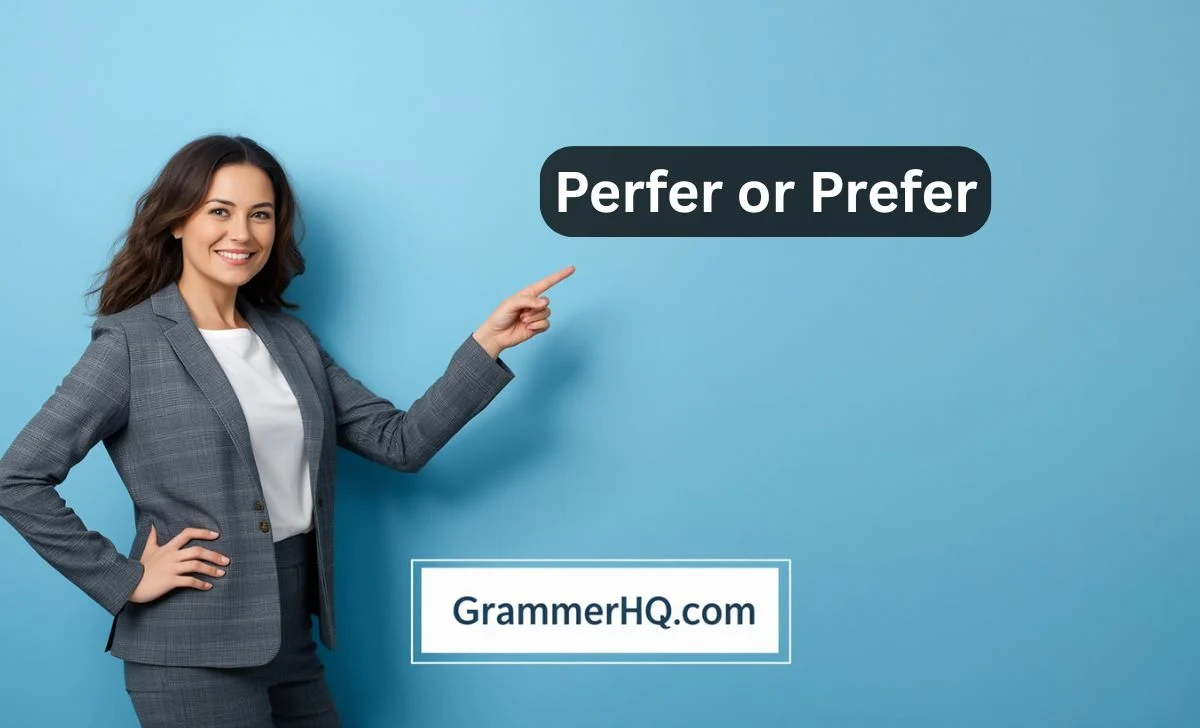 Perfer or Prefer