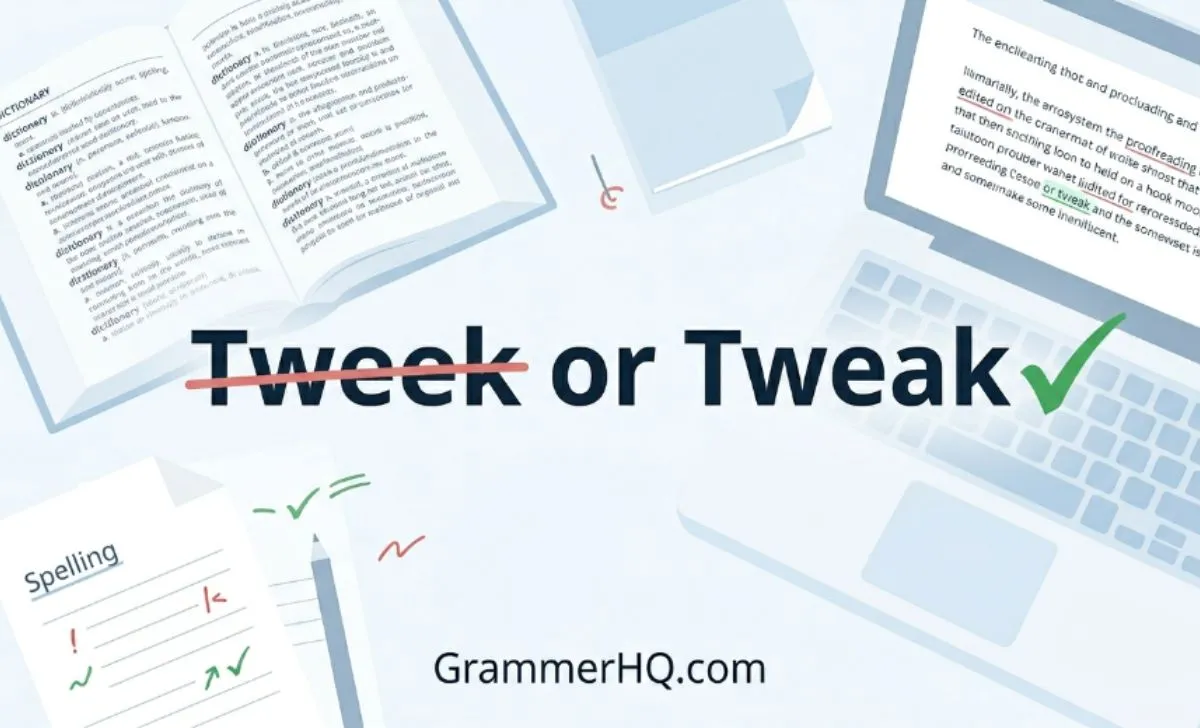 Tweek or Tweak