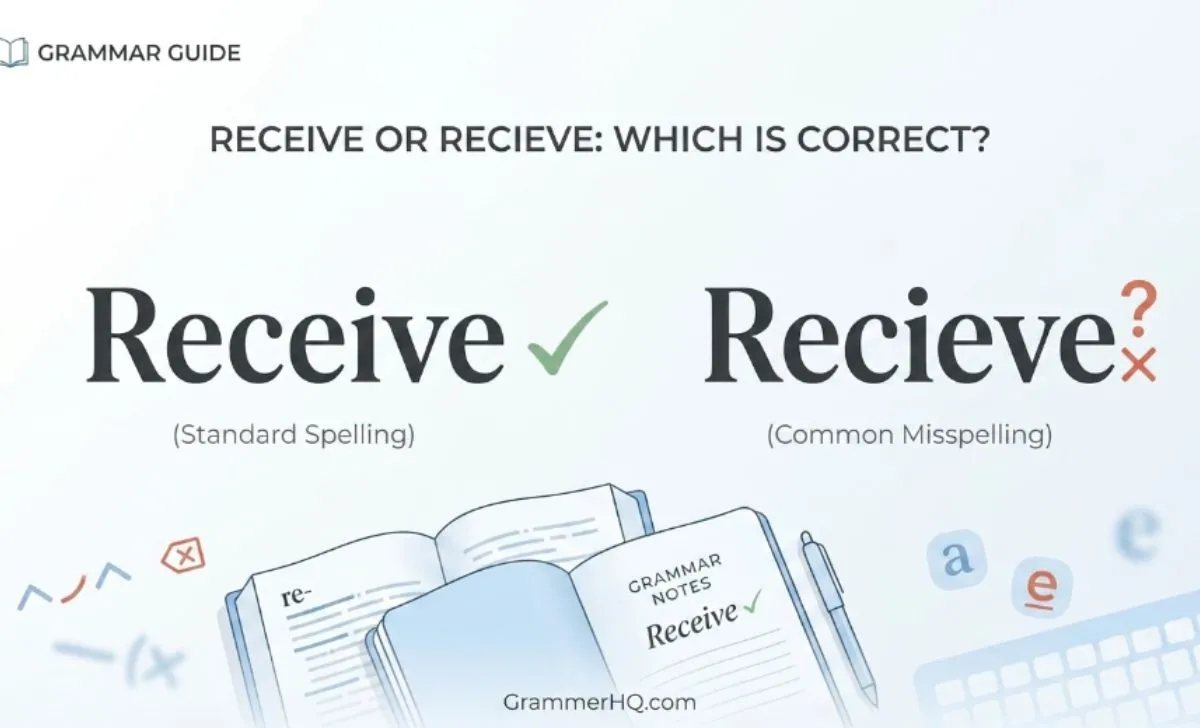 Receive or Recieve