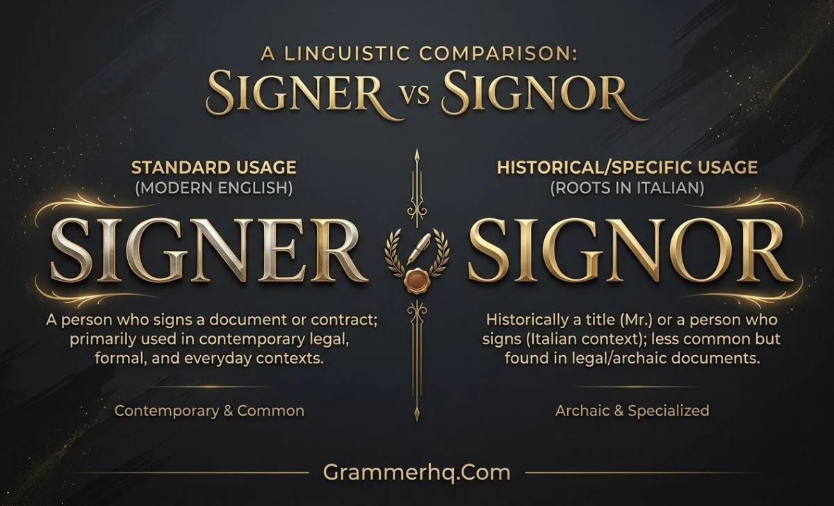 Signer or Signor