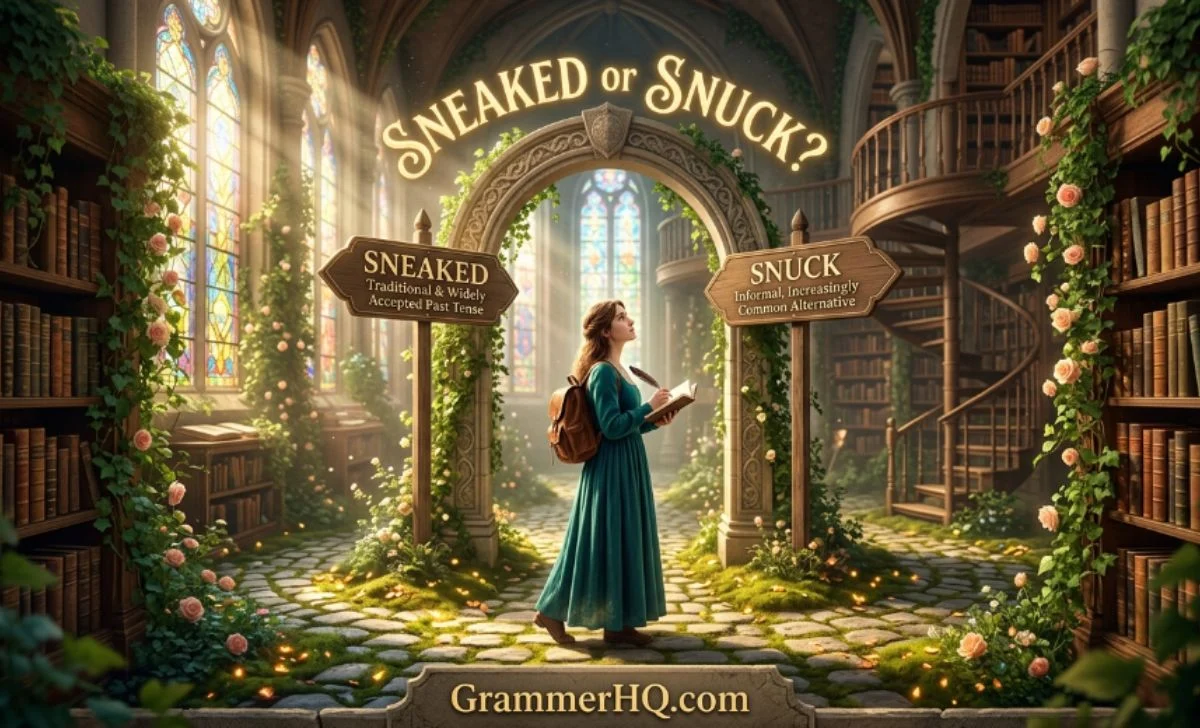 Sneaked or Snuck