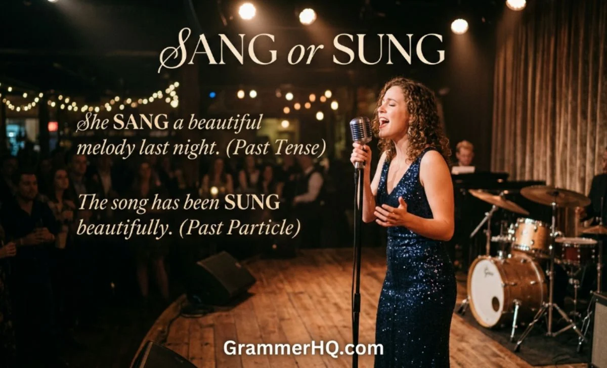 Sung or Sang