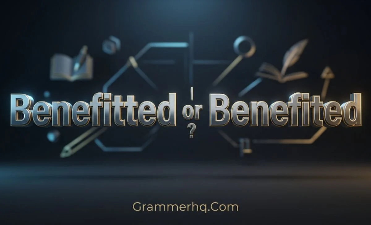 Benefitted or Benefited