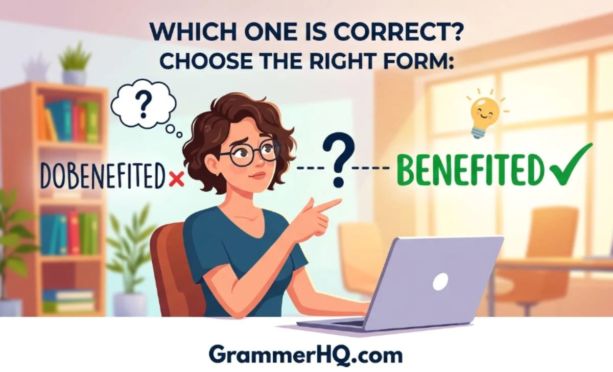 Benefitted or Benefited