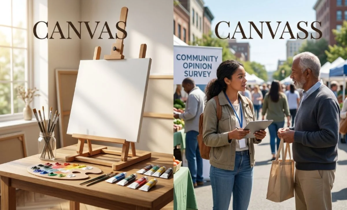Canvas or Canvass
