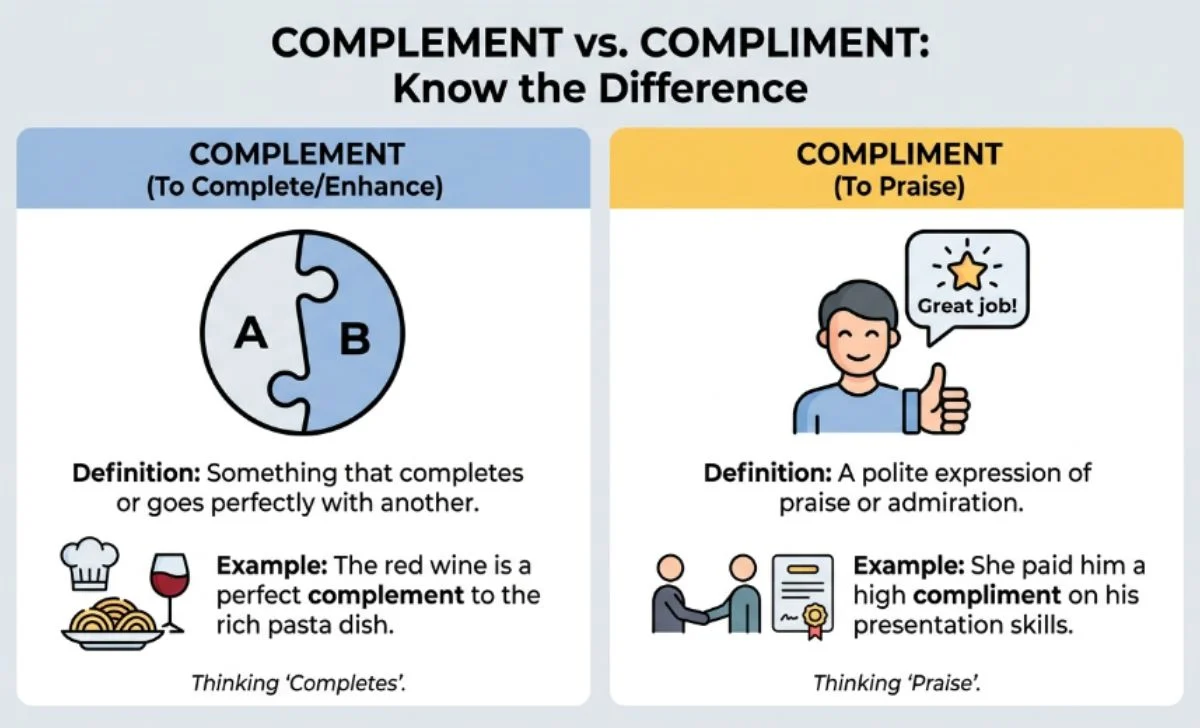 Complement or Compliment
