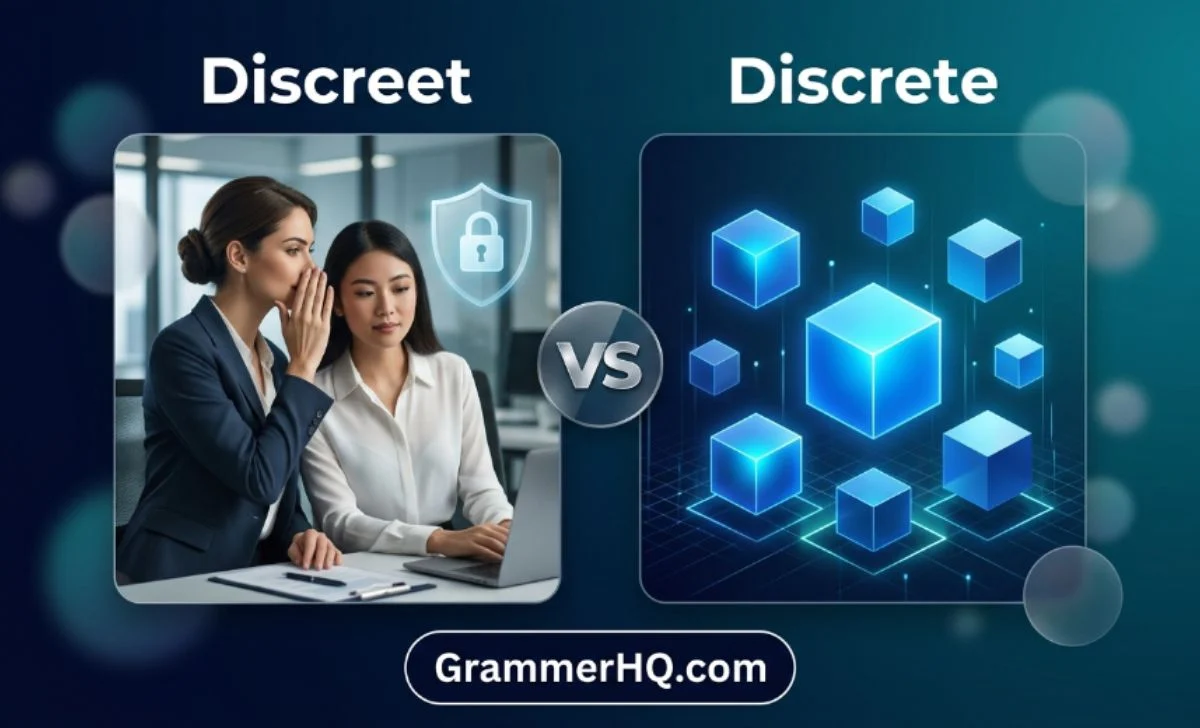 Discreet or Discrete