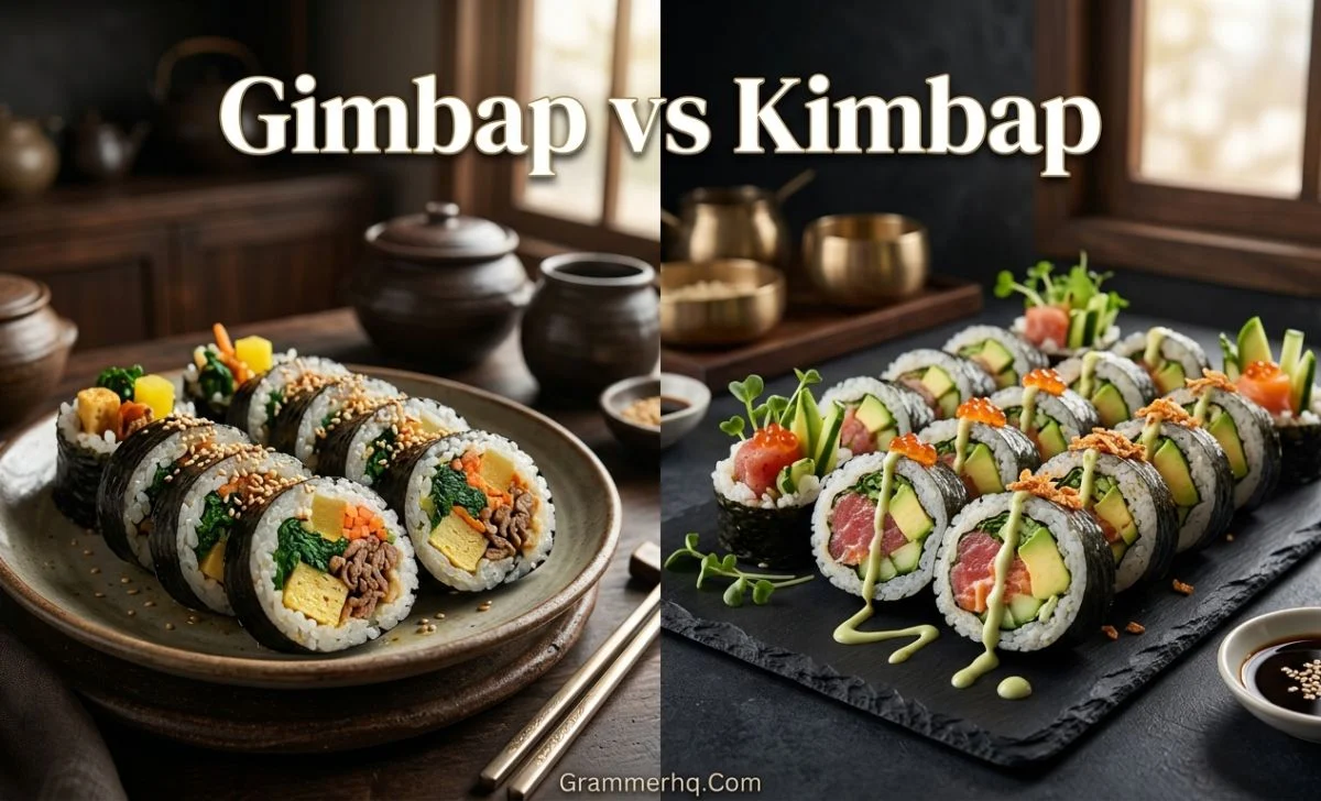 Gimbap vs Kimbap