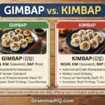 Gimbap vs Kimbap