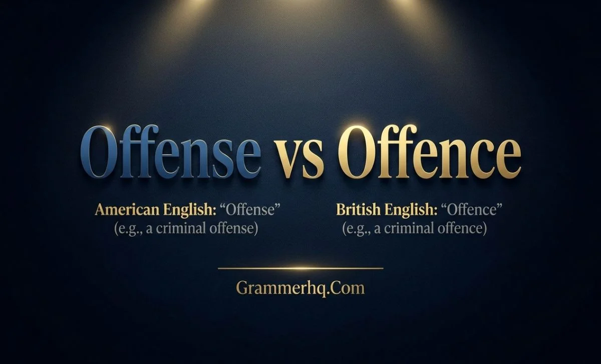 Offense vs Offence