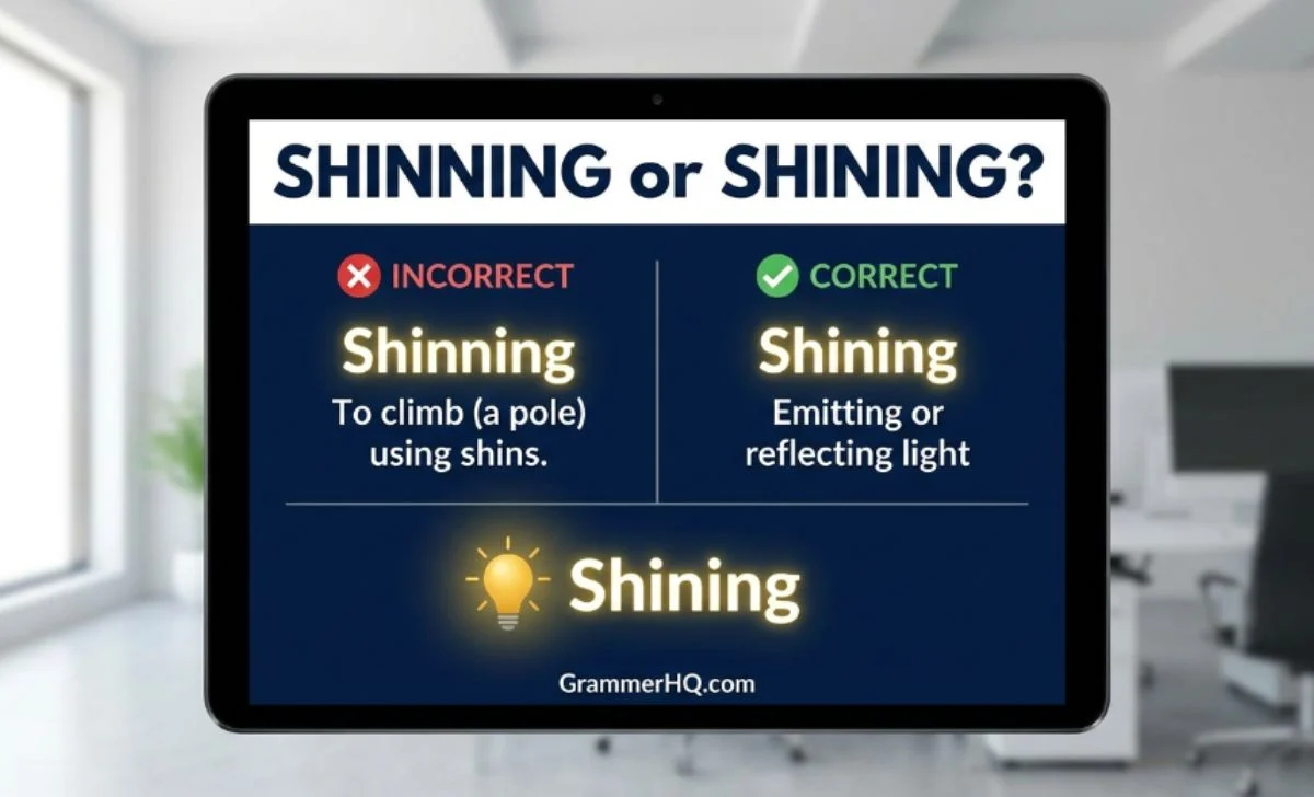 Shinning or Shining