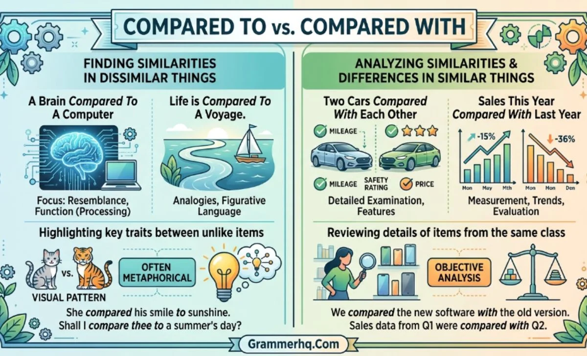 Compared To vs Compared With