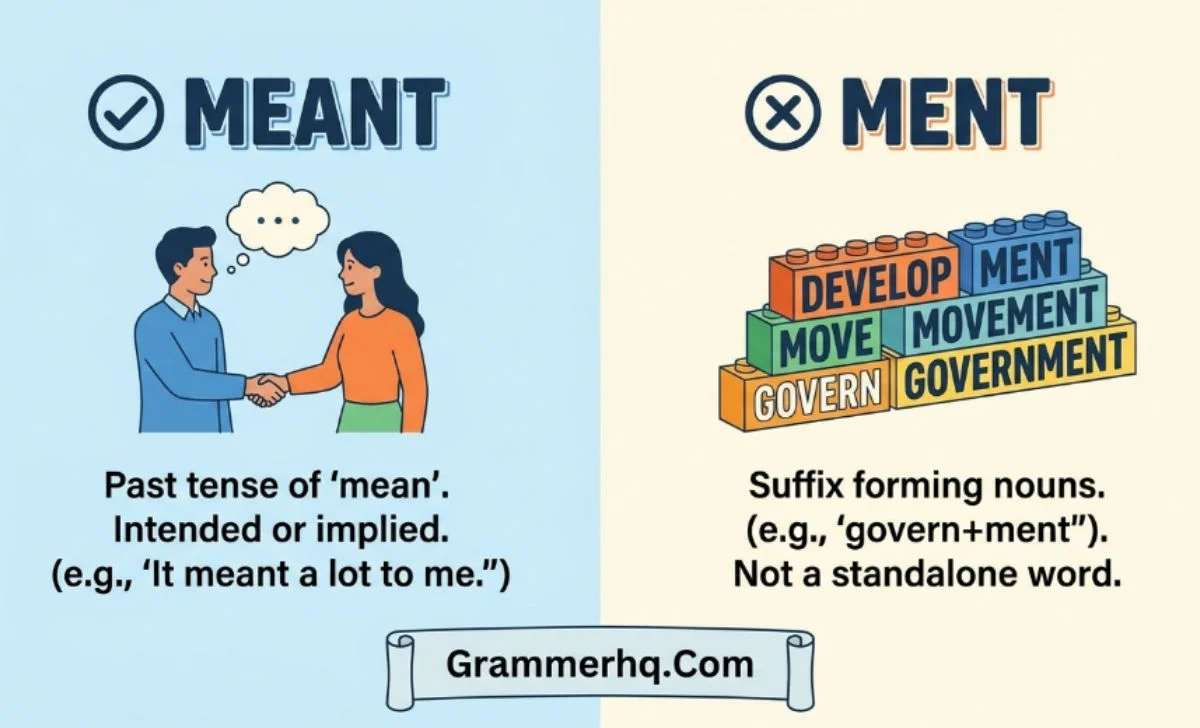 Meant or Ment
