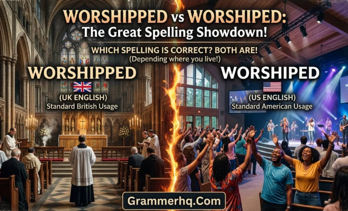 Worshipped vs Worshiped
