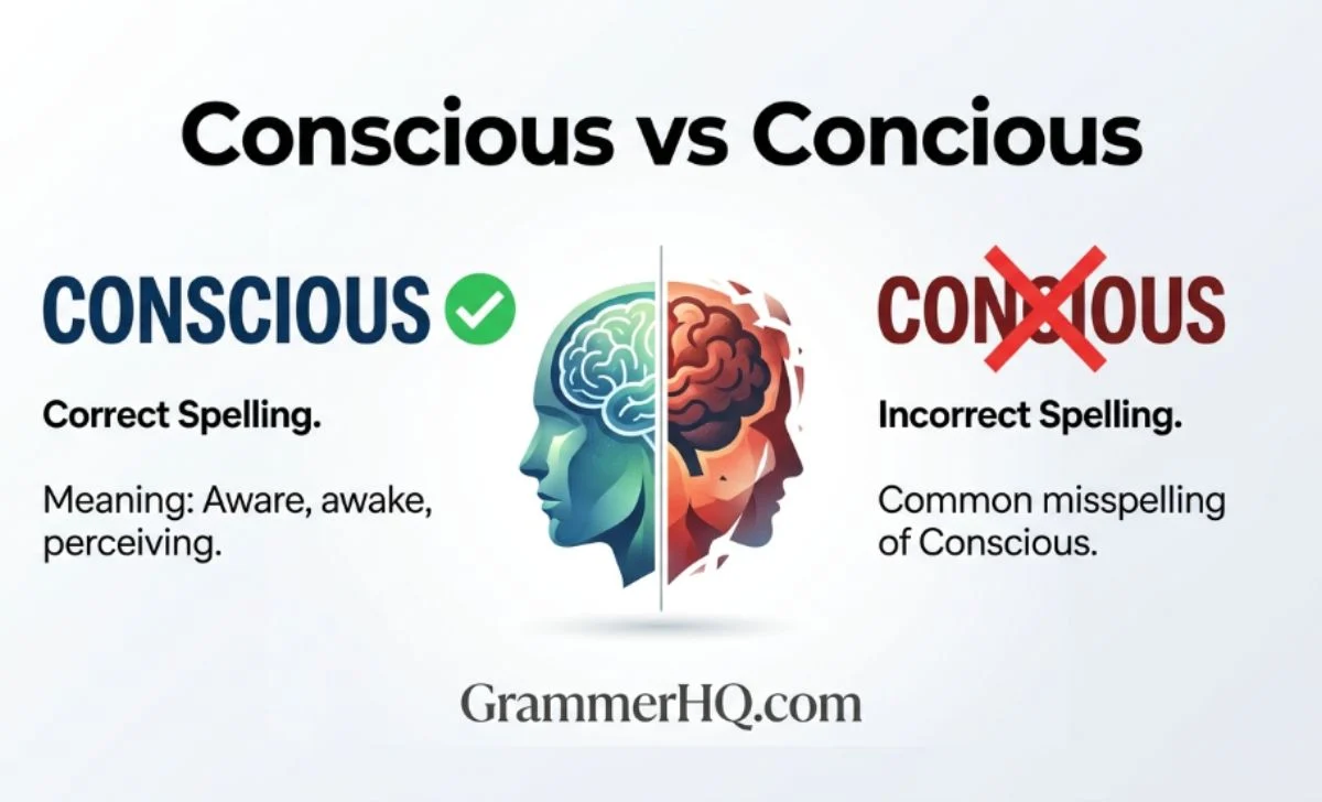 Conscious vs Concious