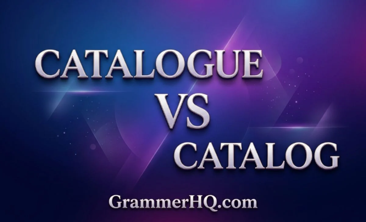 Catalog or Catalogue