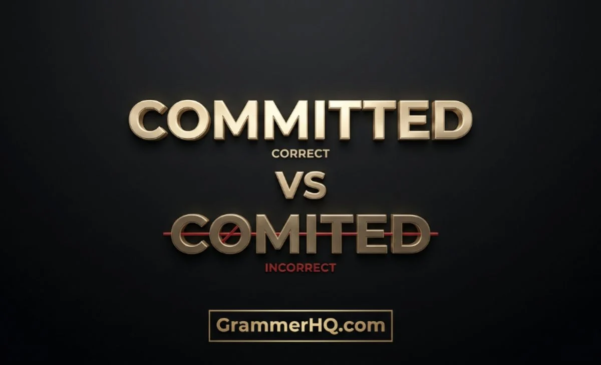 Committed vs Comited