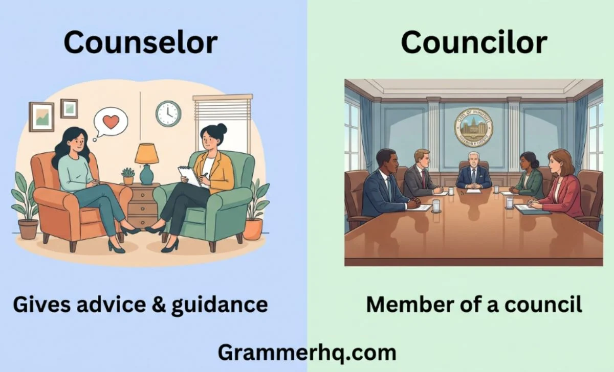 Counselor vs Councilor
