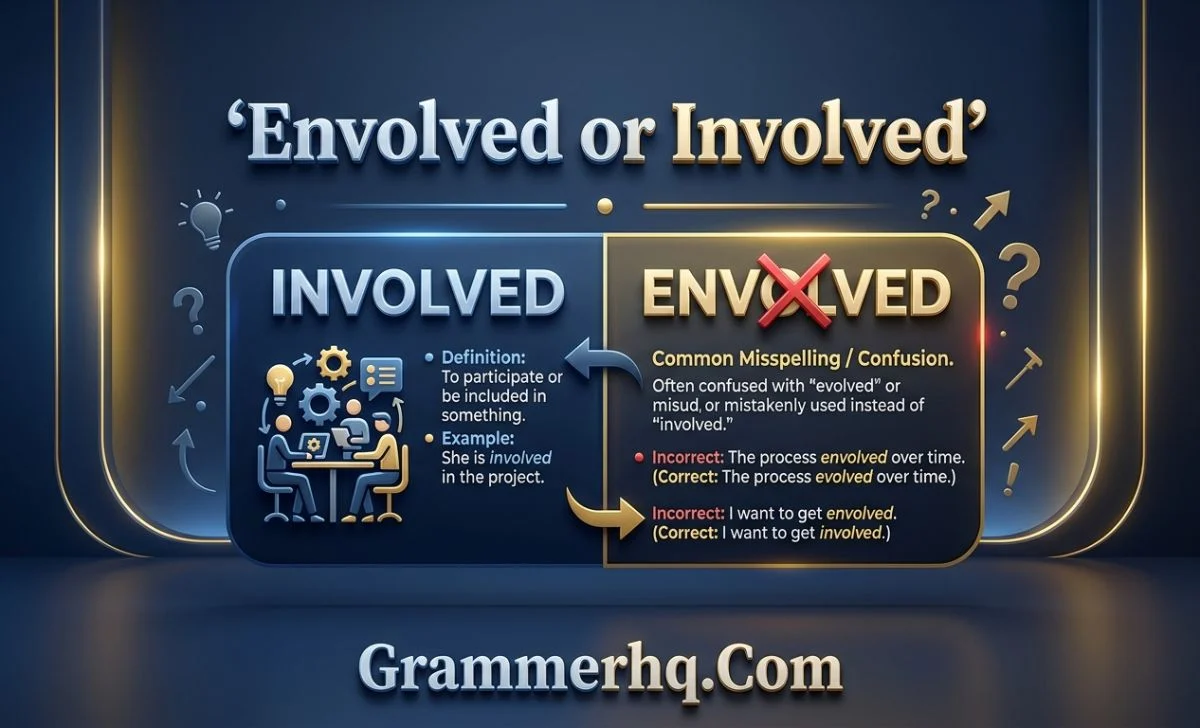 Envolved or Involved