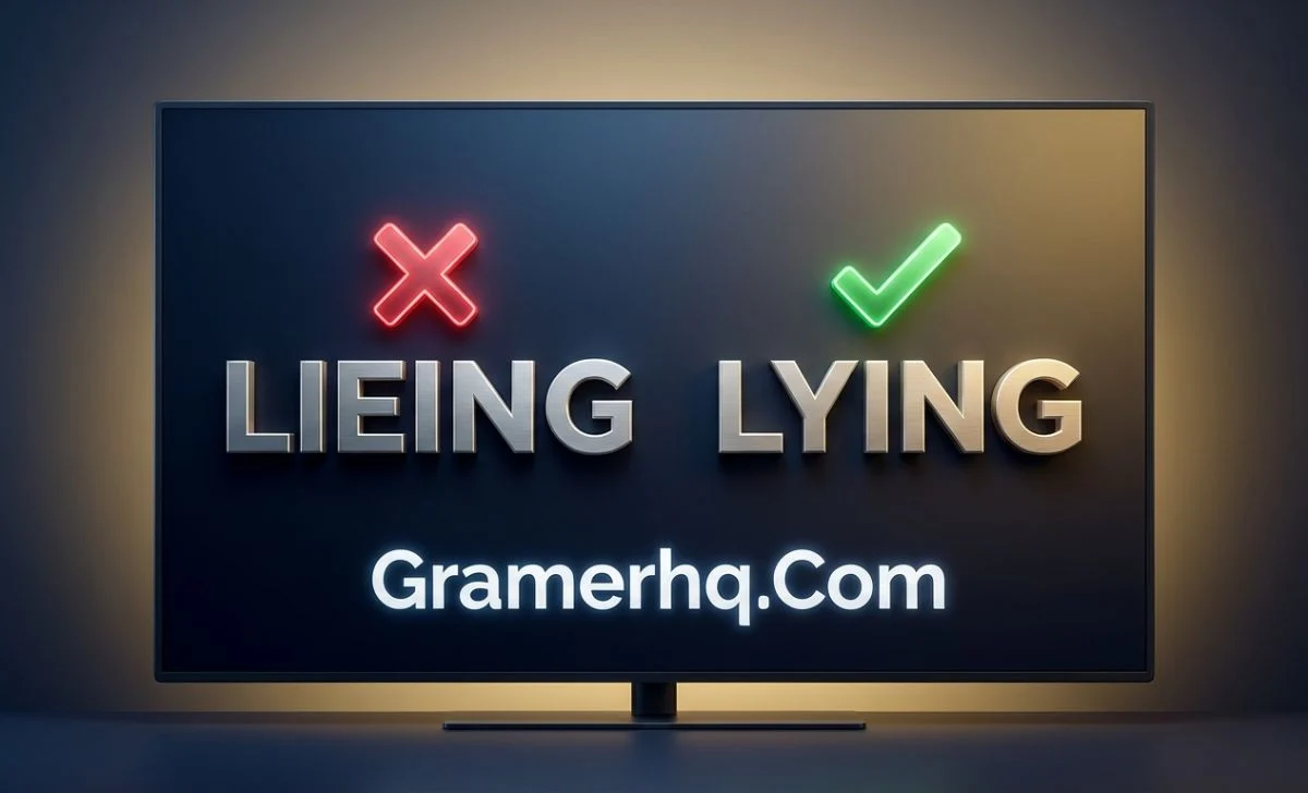 Lieing or Lying