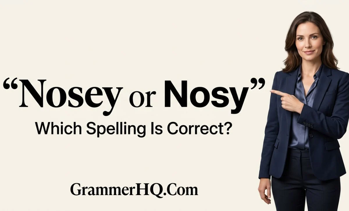 Nosey or Nosy