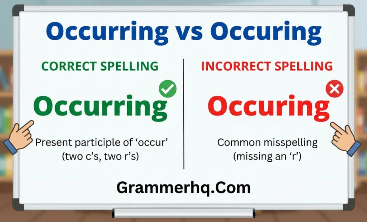 Occurring vs Occuring