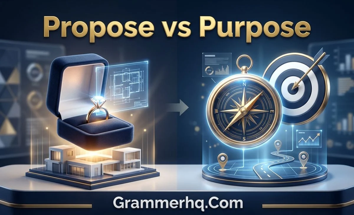 Propose vs Purpose